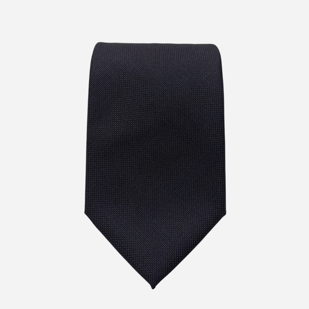 [해리슨테일러] 이태리 V.B.C CANONICO 까노니코 핸드메이드 제작 넥타이 (dark navy texture solid) - 상세 이미지 2