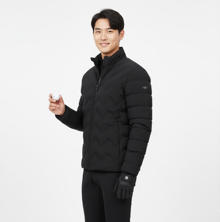 레노마 골프 겨울 남성 스윙 솔리드 구스다운 골프웨어 다운 패딩 점퍼 - 상세 이미지 5