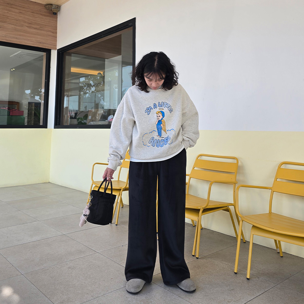 겨울 도톰 융기모 바지 밴딩 골덴 바지 스트링 조거 팬츠 이미지 6