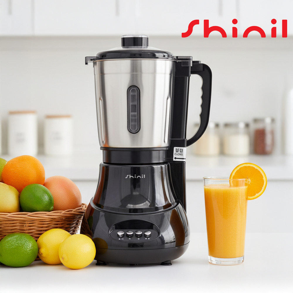 신일 믹서기 대형믹서기 대용량 4.5L 스테인리스 가정용 김장용 블랙