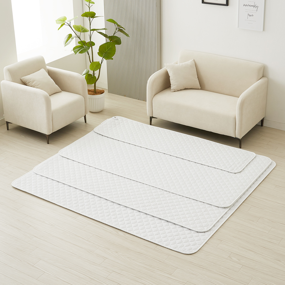 더안 시어서커 EMF 사계절용 카본 탄소매트 전기장판 화이트 미니싱글, 50x180cm 이미지 8