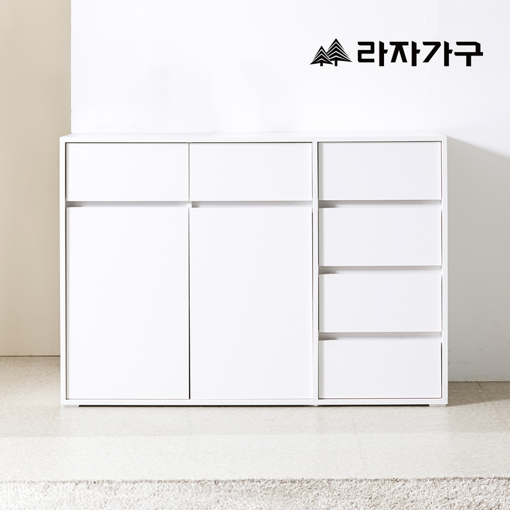 라자가구 모아 E0 모듈 거실 침실 다용도 6칸 서랍 수납장 1200 - 상세 이미지 4
