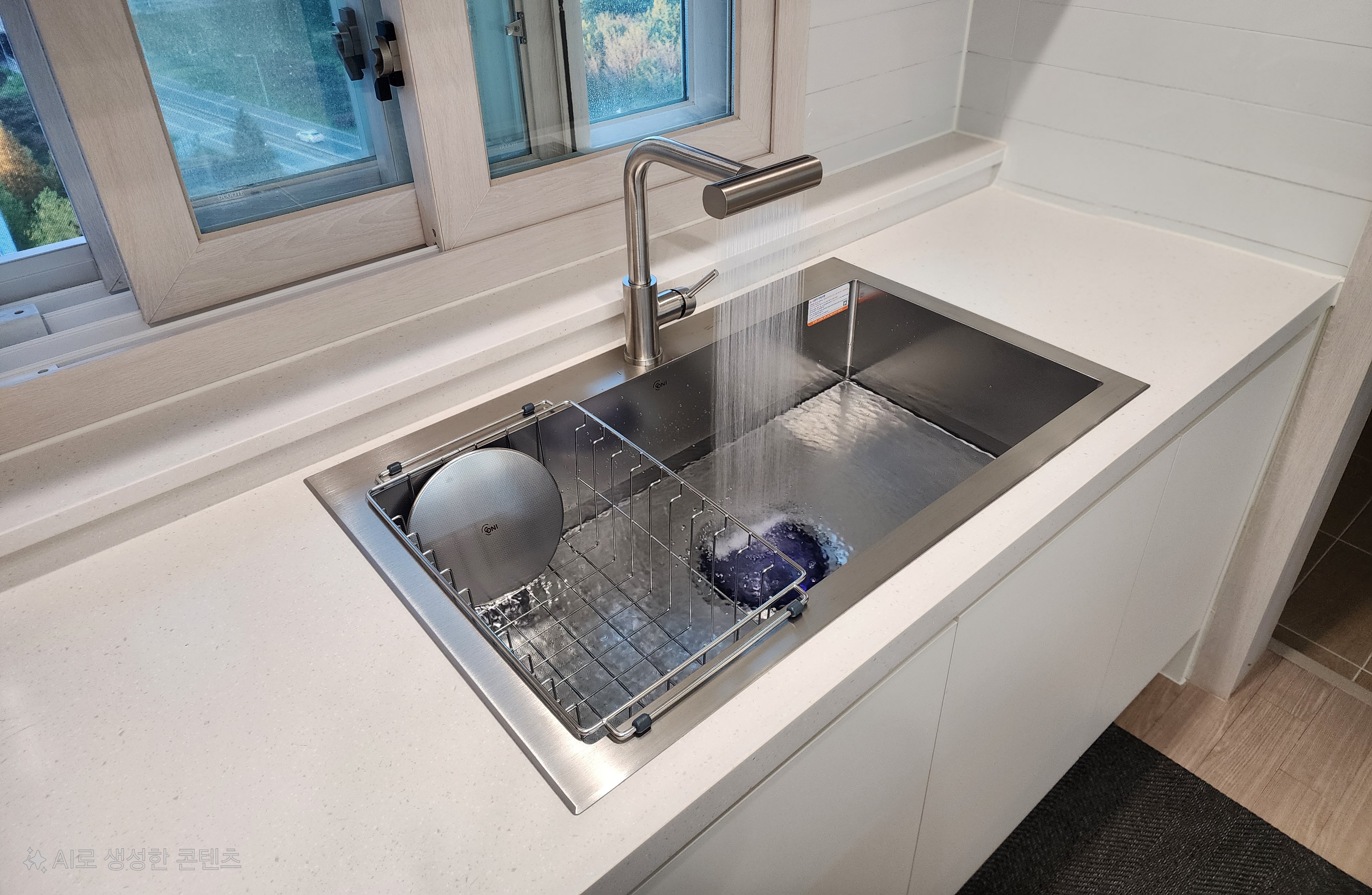 백조 씽크 고니8630 엠보 ECNRW8630 사각싱크볼 교체