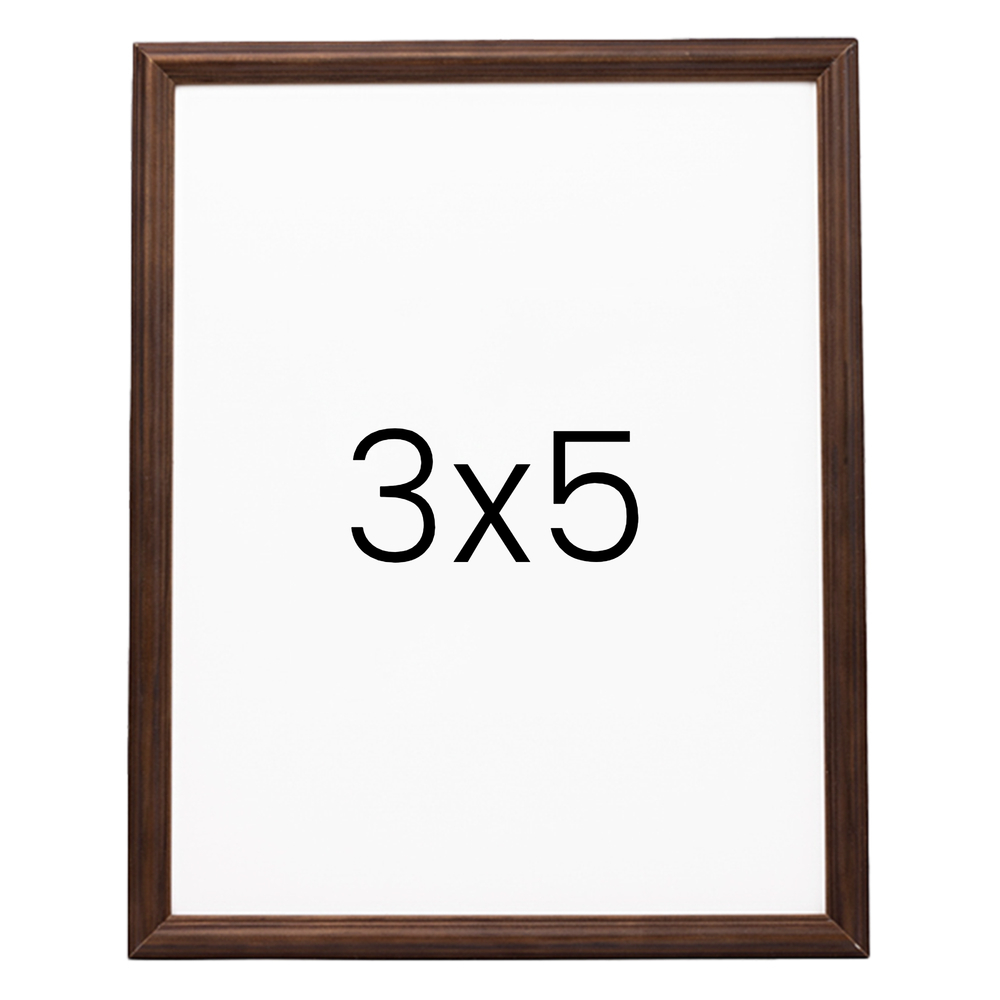 앤티크 라인 나무액자 사진액자 웨딩 포토테이블 사진인화 탁상 3x5 76x127mm, 진밤 - 메인 이미지