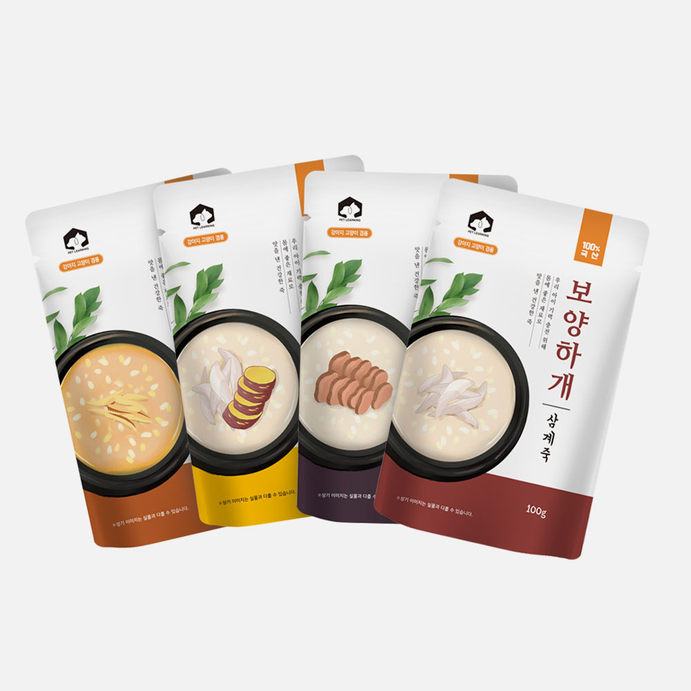 펫러닝 보양하개 강아지삼계탕 강아지캔 통조림 습식 간식 닭고기+고구마, 100g, 10개 - 상세 이미지 2