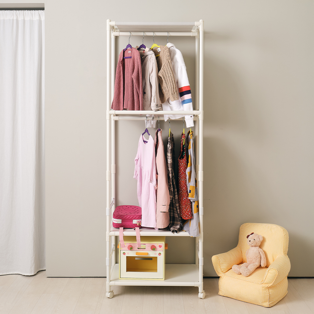 아기 행거 유아행거 다걸어 3단