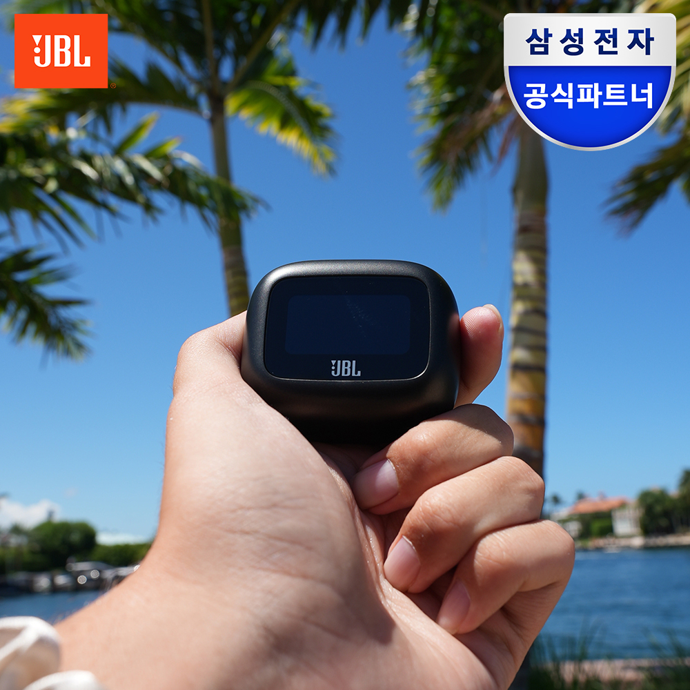 삼성공식파트너 JBL LIVE BEAM 3 노이즈캔슬링 블루투스 이어폰 블랙 제품 이미지
