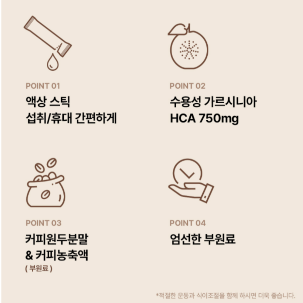 스키니랩 물에타먹는다이어트 살빠지는커피 가르시니아커피 카페 가르시니아캄보지아추출물 - 상세 이미지 2