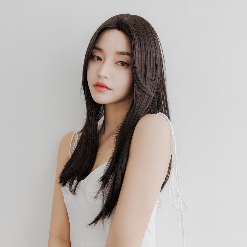 수제통가발 에리카 세미롱 볼륨 생머리 여자가발 - 상세 이미지 3