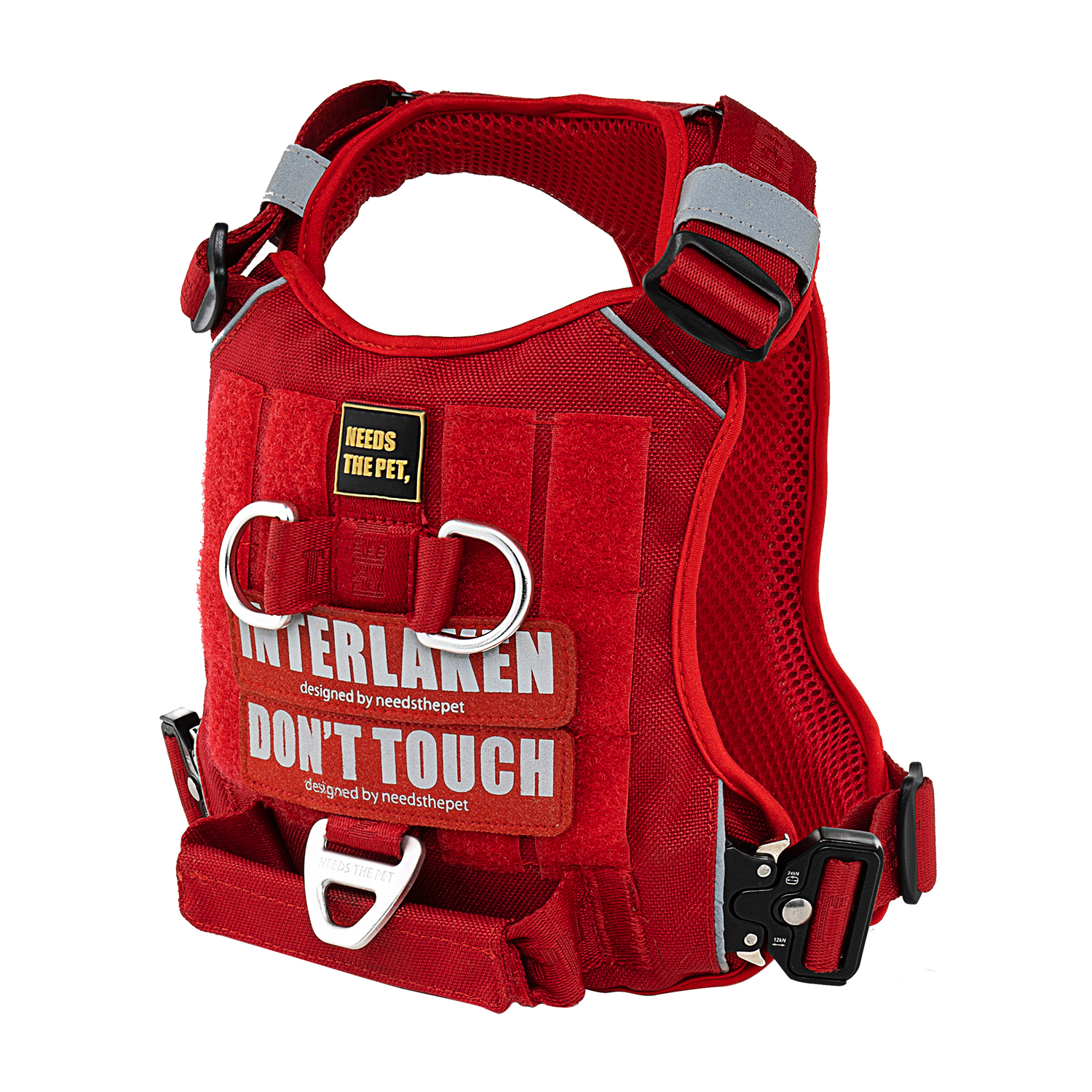 인터라켄 커스텀 강아지 하네스 H형 소형견 앞섬방지 앞고리 가슴줄 XXS
