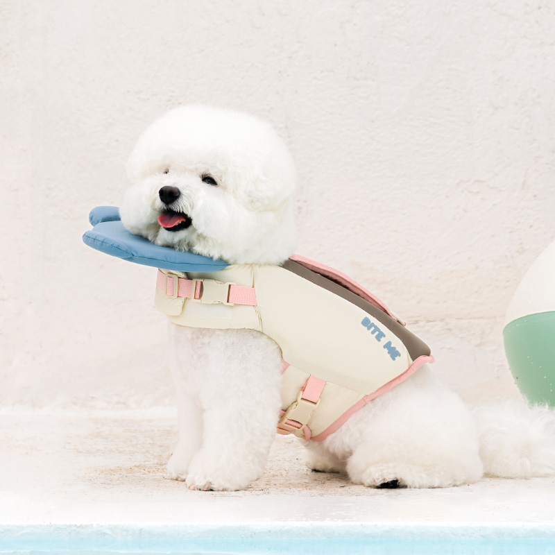 강아지구명조끼 애견 수영 강아지수영복 물놀이 래쉬가드 소형견 이미지 3