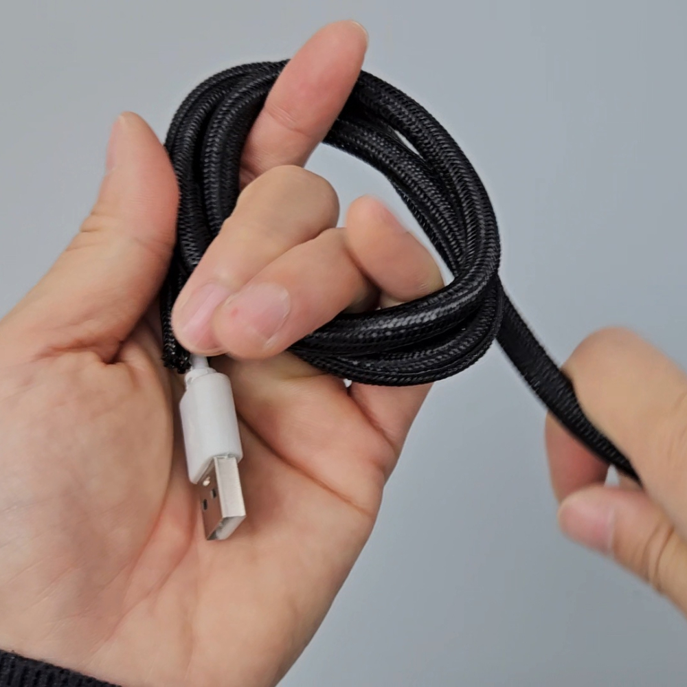 전선보호 커버 케이블선정리 충전기선정리 케이블보호 전선정리 블랙, 직경 6mm 길이 1M - 상세 이미지 5
