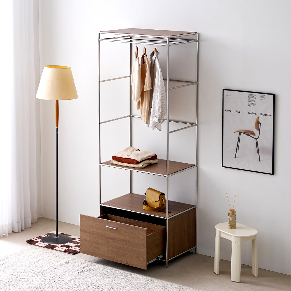 세렌핏 800 1단 2단 3단 서랍 옷장 모듈 미드센츄리 선반 서랍장 멀티 시스템 헹거