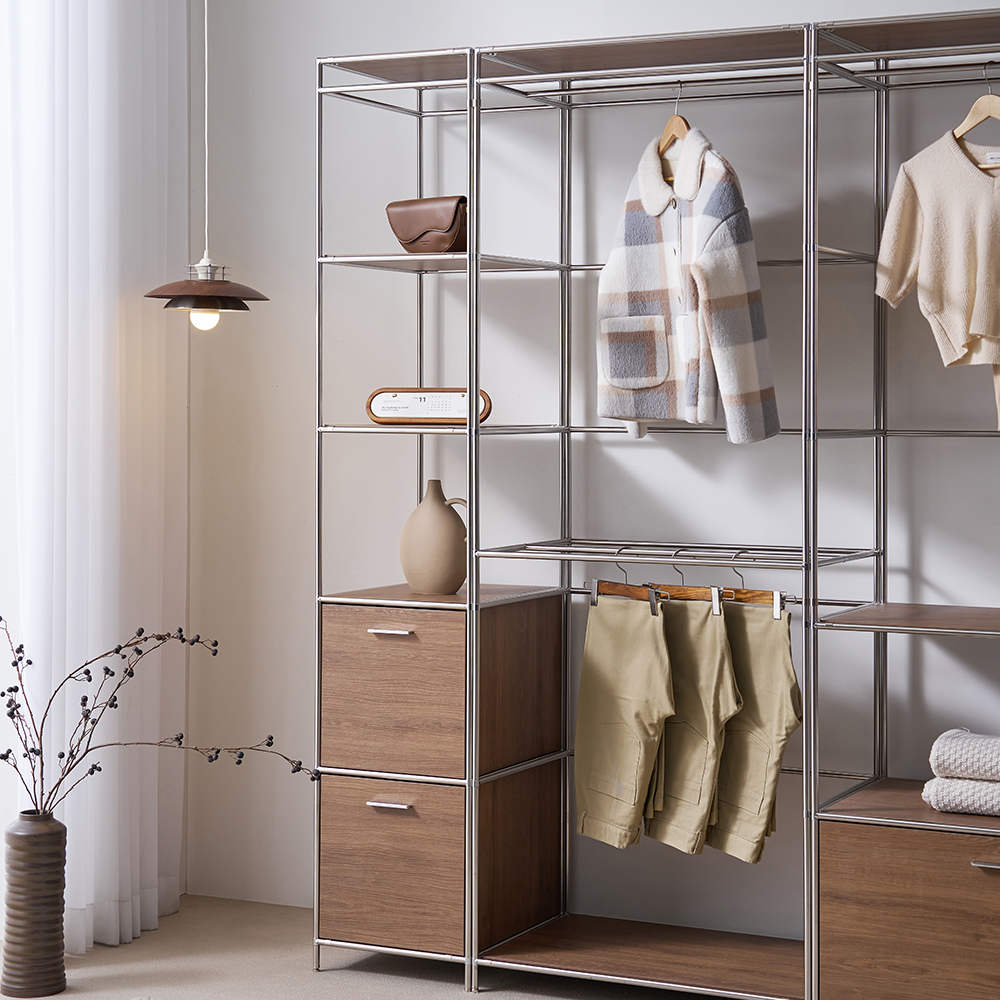 세렌핏 모듈 미드센츄리 옷장 서랍장 멀티 시스템 헹거 400