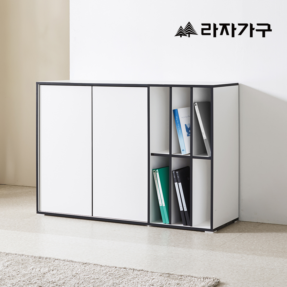 라자가구 모아 E0 모듈 다용도 거실 2단 LP 수납장 1200 - 상세 이미지 2