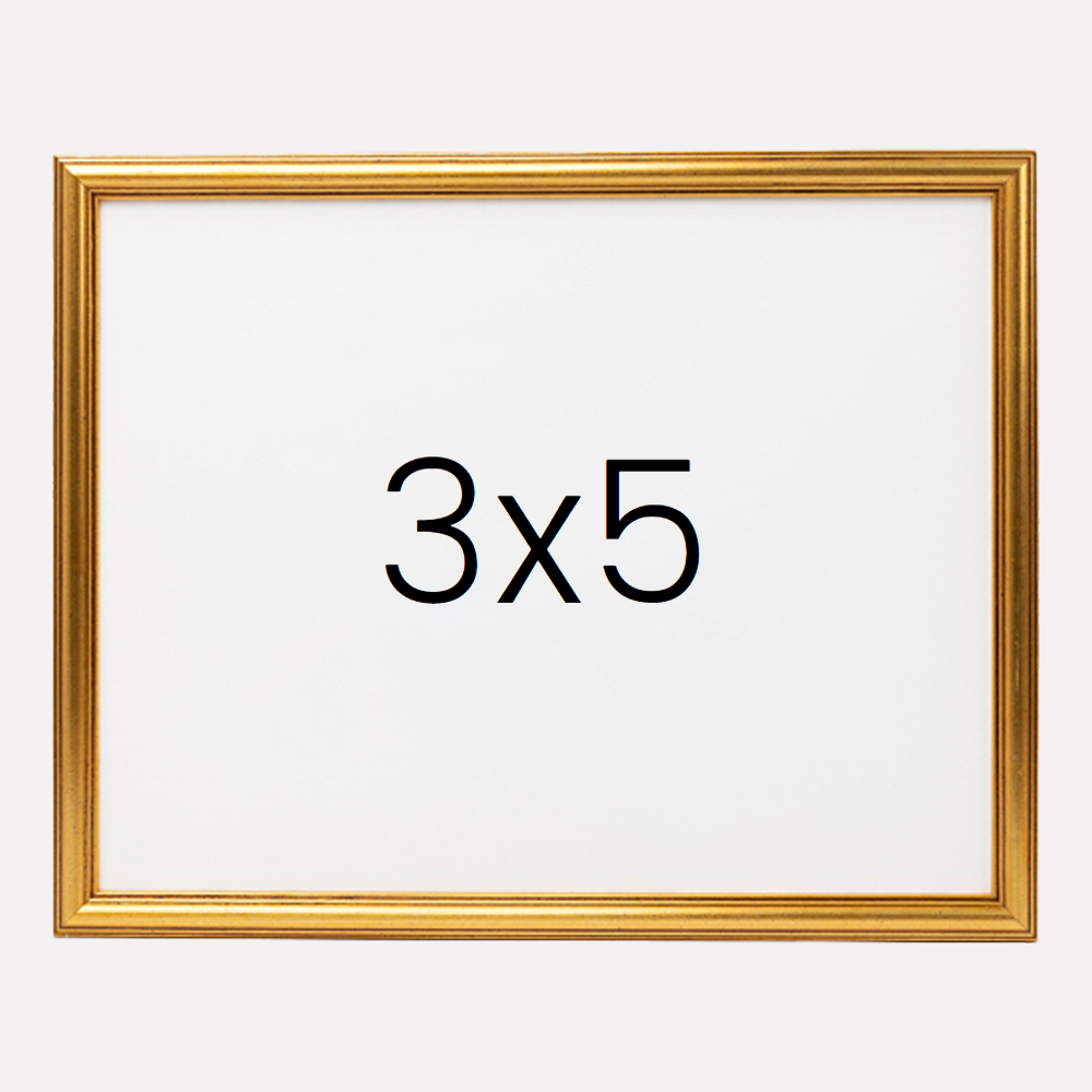 앤티크 라인 나무액자 사진액자 웨딩 포토테이블 사진인화 탁상 3x5 76x127mm, 골드 - 메인 이미지