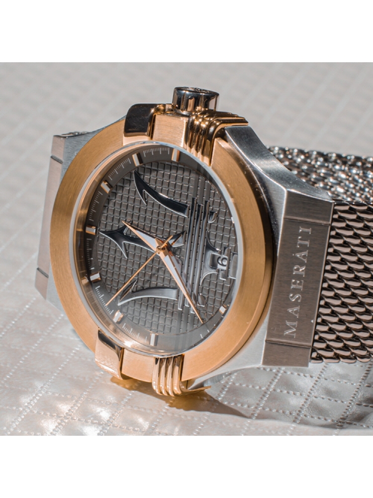 [Italian Design] 마세라티 남자 POTENZA 메탈 클래식 손목 패션 방수 쿼츠 야광시계 블랙/실버