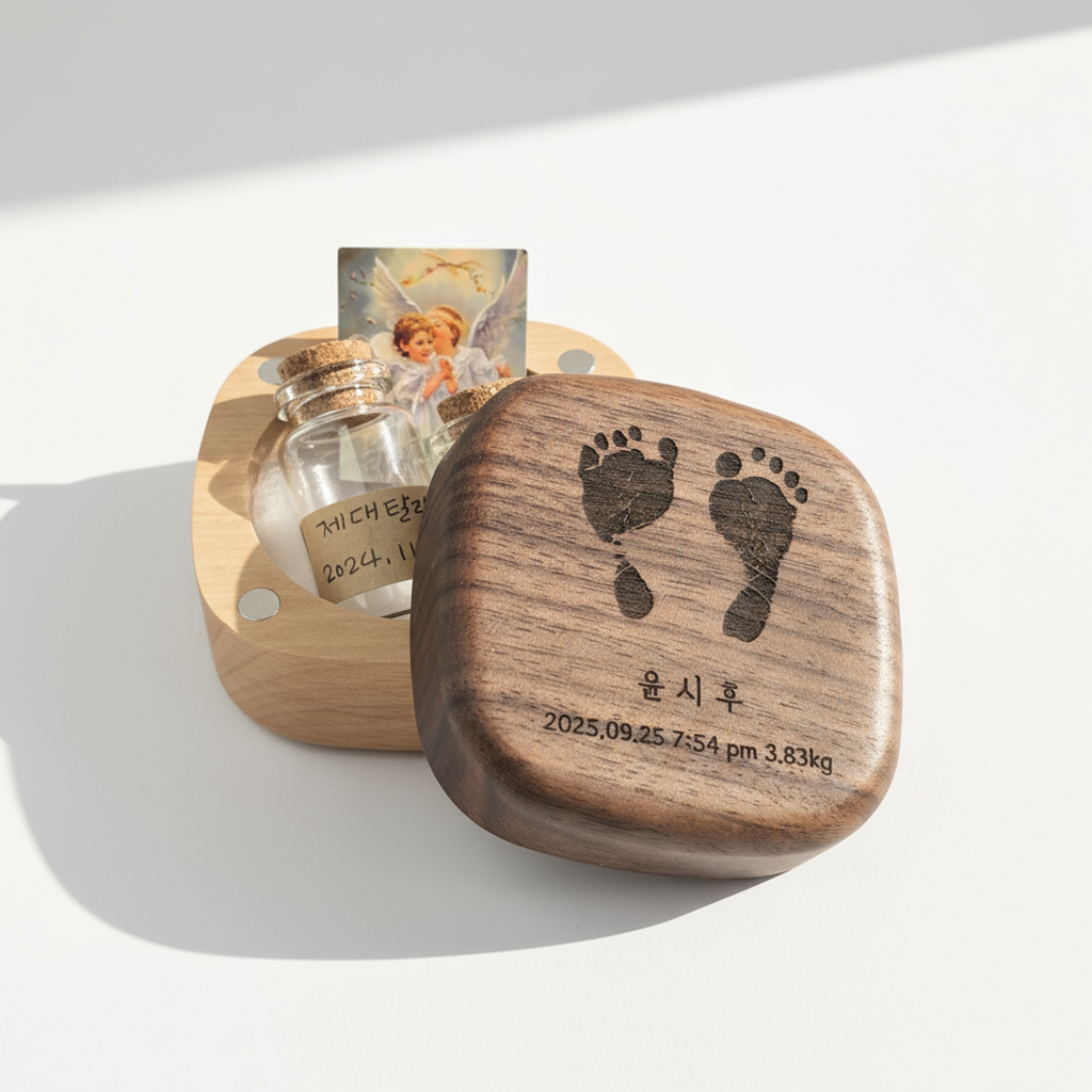 밤톨이 탯줄 보관함 배냇머리 제대 보관 아기 신생아 선물