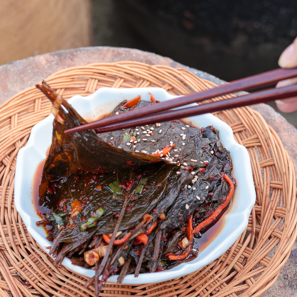깻잎장아찌 국산 깻잎무침 양념 깻잎지 순창허씨전통식품 1kg, 1개 - 메인 이미지