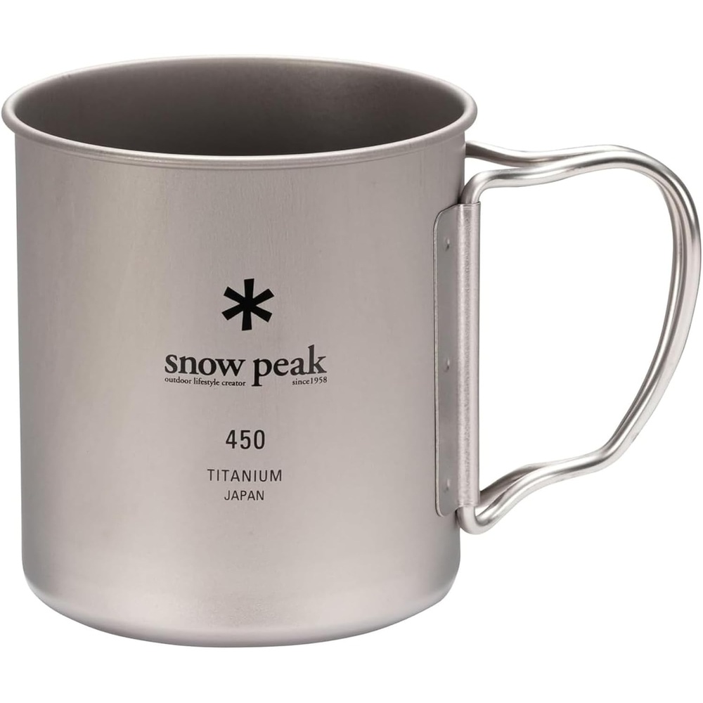 스노우피크 티타늄컵 MG-143 머그 캠핑 싱글 450ml - 메인 이미지