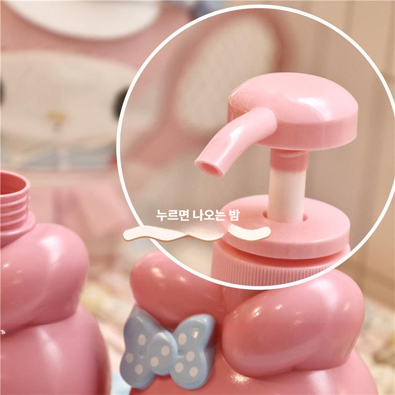 산리오 샴푸병 로션 샤워젤 샴푸 소형 푸시병 대형 빈병 공병 헬로키티 쿠로미 한교동 시나모롤 - 상세 이미지 5