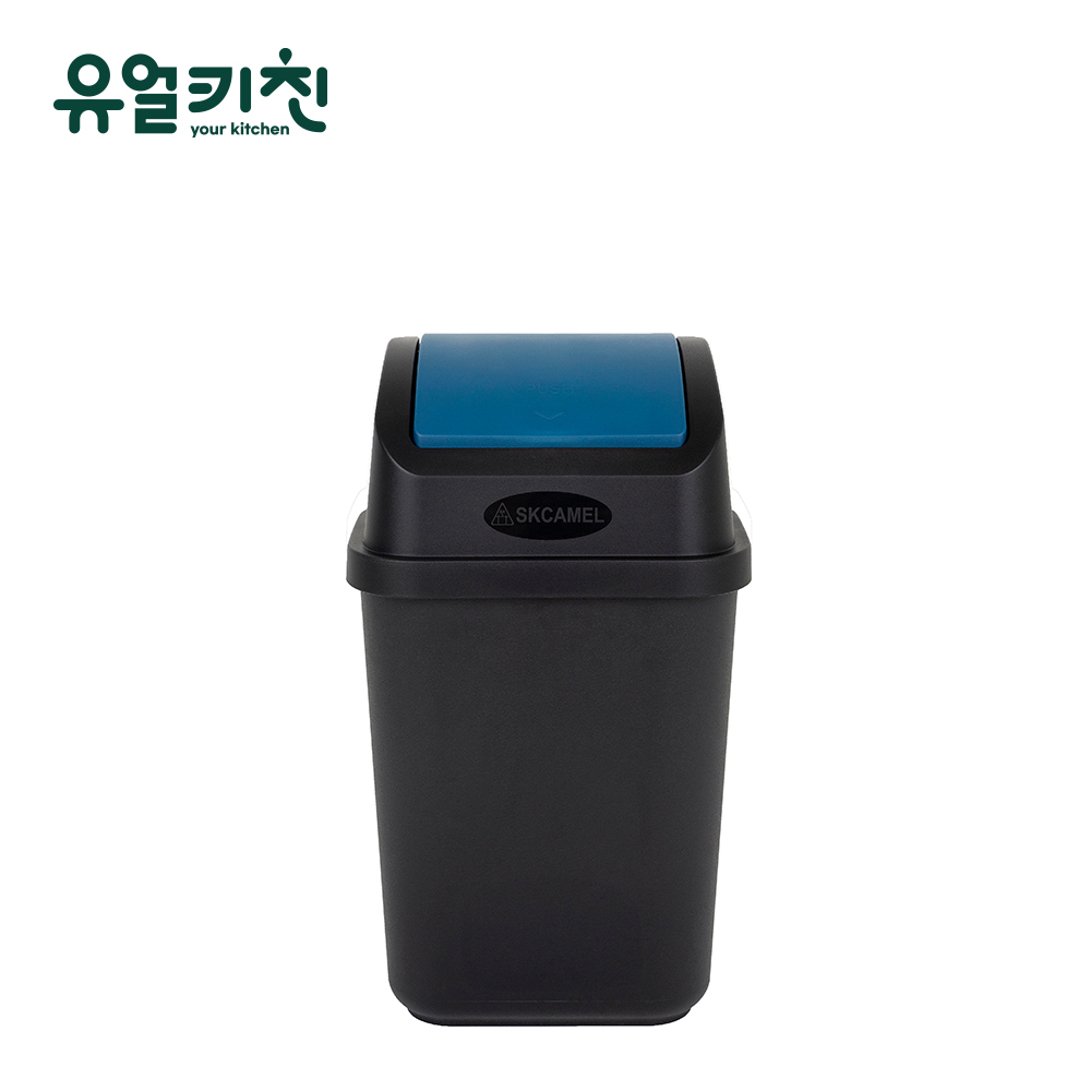 skcamel 스윙 휴지통 업소용 카페 쓰레기통 30L, 블랙 - 메인 이미지