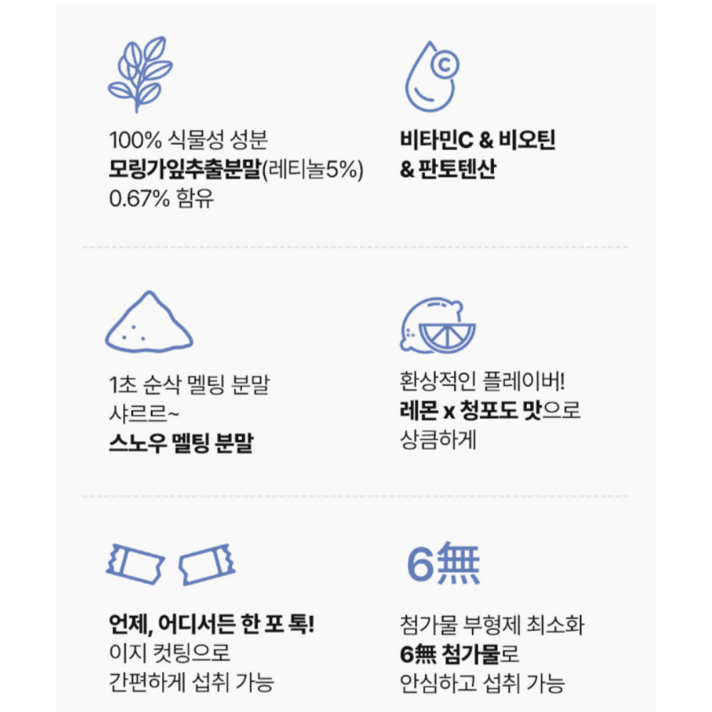 스키니랩 먹는 레티놀2X 30포 2개월 4박스 비타민C 모링가잎 - 상세 이미지 2