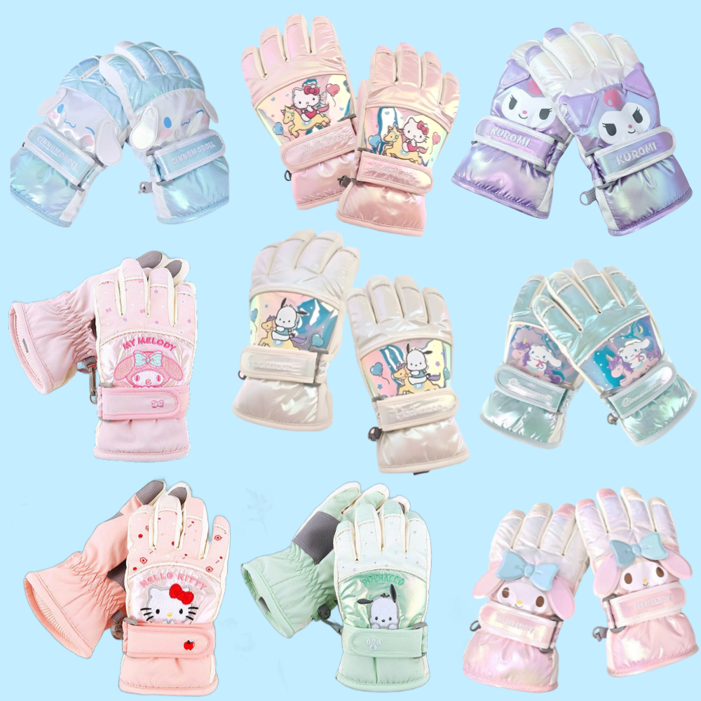 유아 스키장갑 산리오 장갑 방수 어린이 초등 방한 시나모롤 마이멜로디