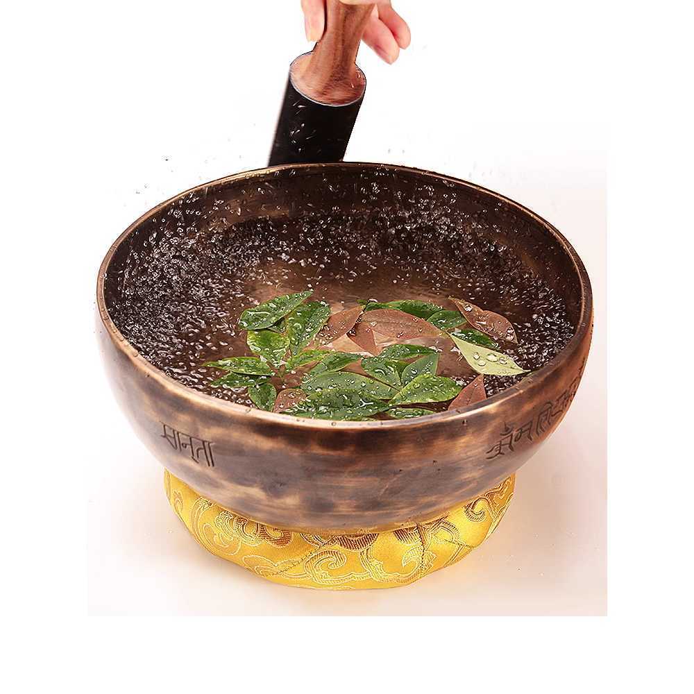 명상 싱잉볼 힐링 사운드볼 스트레스 완화용 인도 17-18cm + 4종 - 상세 이미지 2