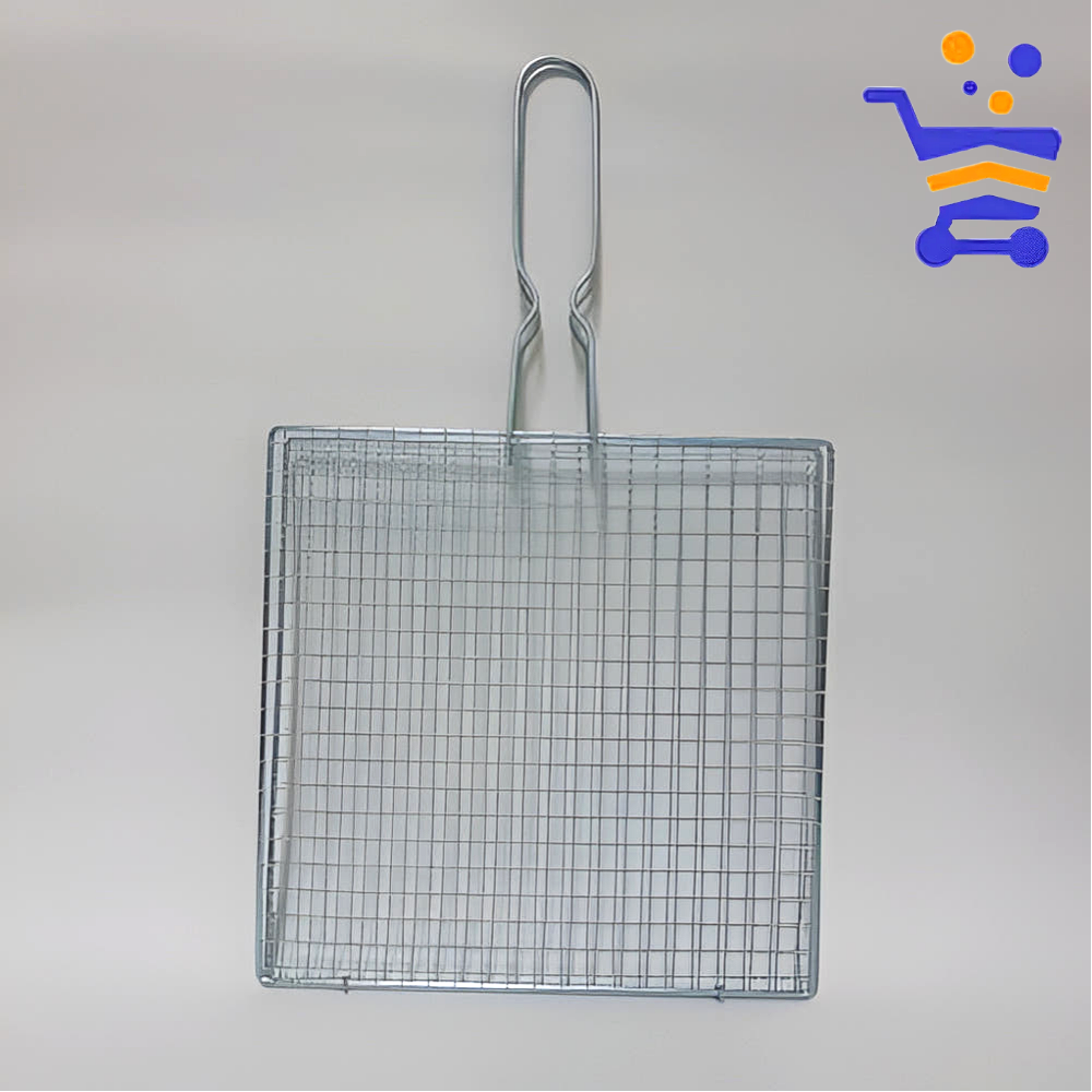 일회용 접이식 양면 철망 석쇠 업소용 캠핑 바베큐 그릴 고기 손잡이 석쇠 망 불판 26cm