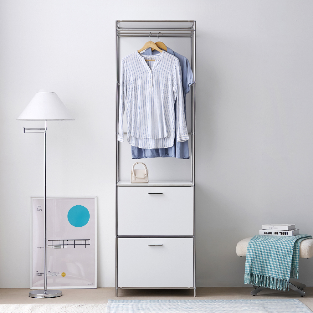 세렌핏 600 1단 2단 서랍 옷장 모듈 미드센츄리 선반 서랍장 멀티 시스템 헹거