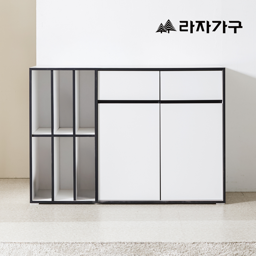 라자가구 모아 E0 모듈 거실 다용도 LP 서랍 수납장 1200