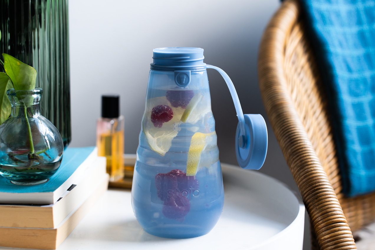 스토조 접이실 실리콘 텀블러 보틀 컬렉션 590ml, 젤리 스틸 이미지 6