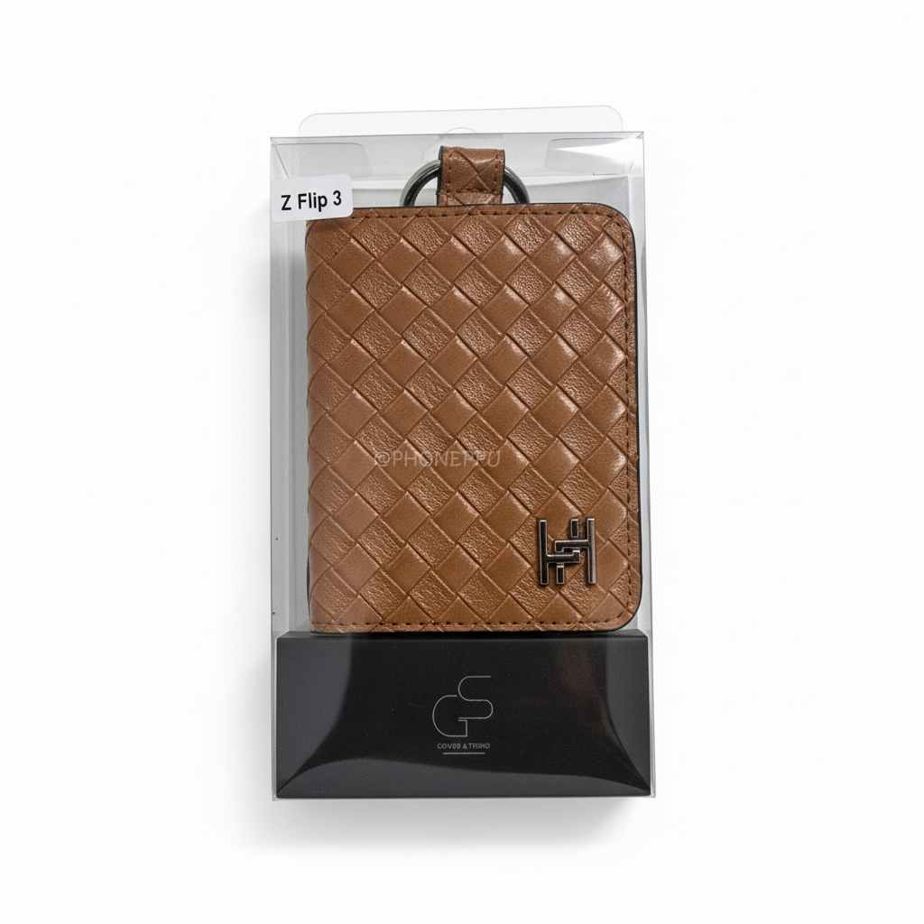 [RAFFINE] 라피네 로마 케이스 GS 카멜브라운, 갤럭시Z플립3 F711 - 상품 이미지