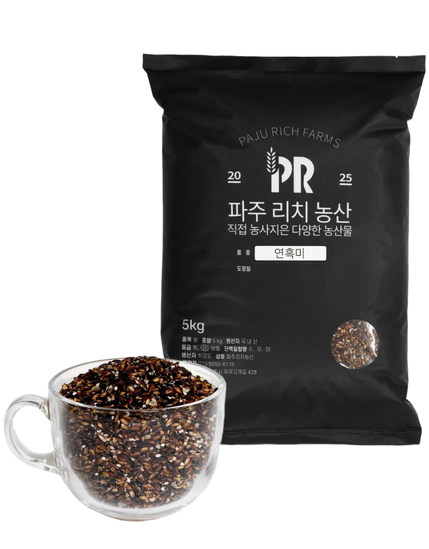 경기 파주 25년 햅쌀 직접 농사지은 맛있는 당일 도정한 연흑미 10kg, 1개 - 상품 이미지