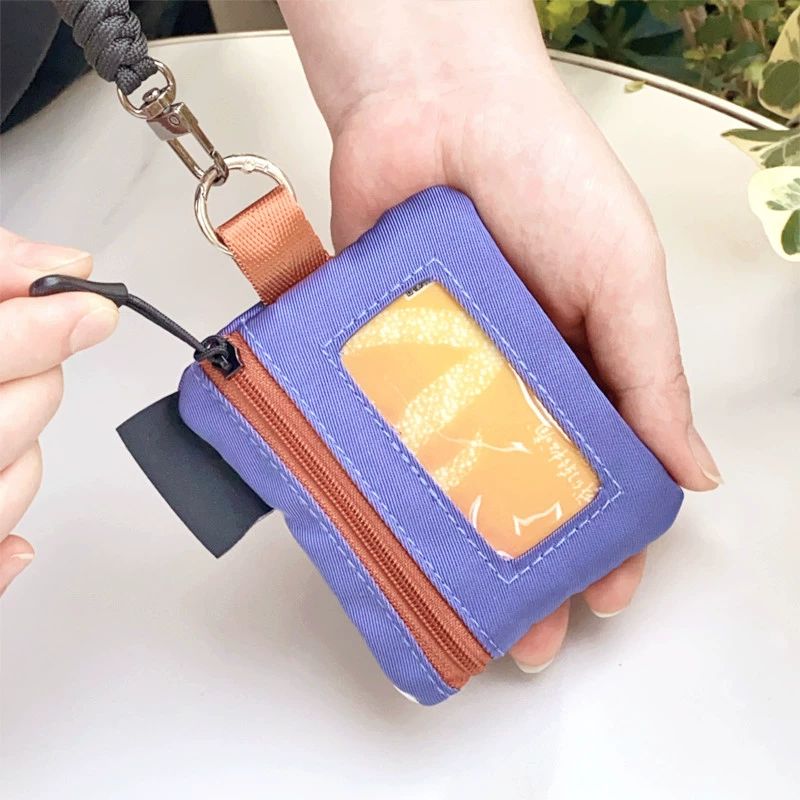 도라에몽 미니 동전 지갑 열쇠 가방 목 걸이 카드 신분증 홀더 소품 보관 가방 - 상세 이미지 4