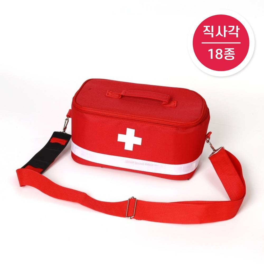 (18종 세트) 가정용 구급함 휴대용 구급상자 FIRSTAIDKIT 구급가방 응급처치키트 - 상세 이미지 2