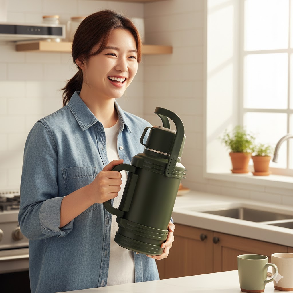 초대형 짐승용량 아웃도어 보온보냉병 1.8L - 상품 이미지