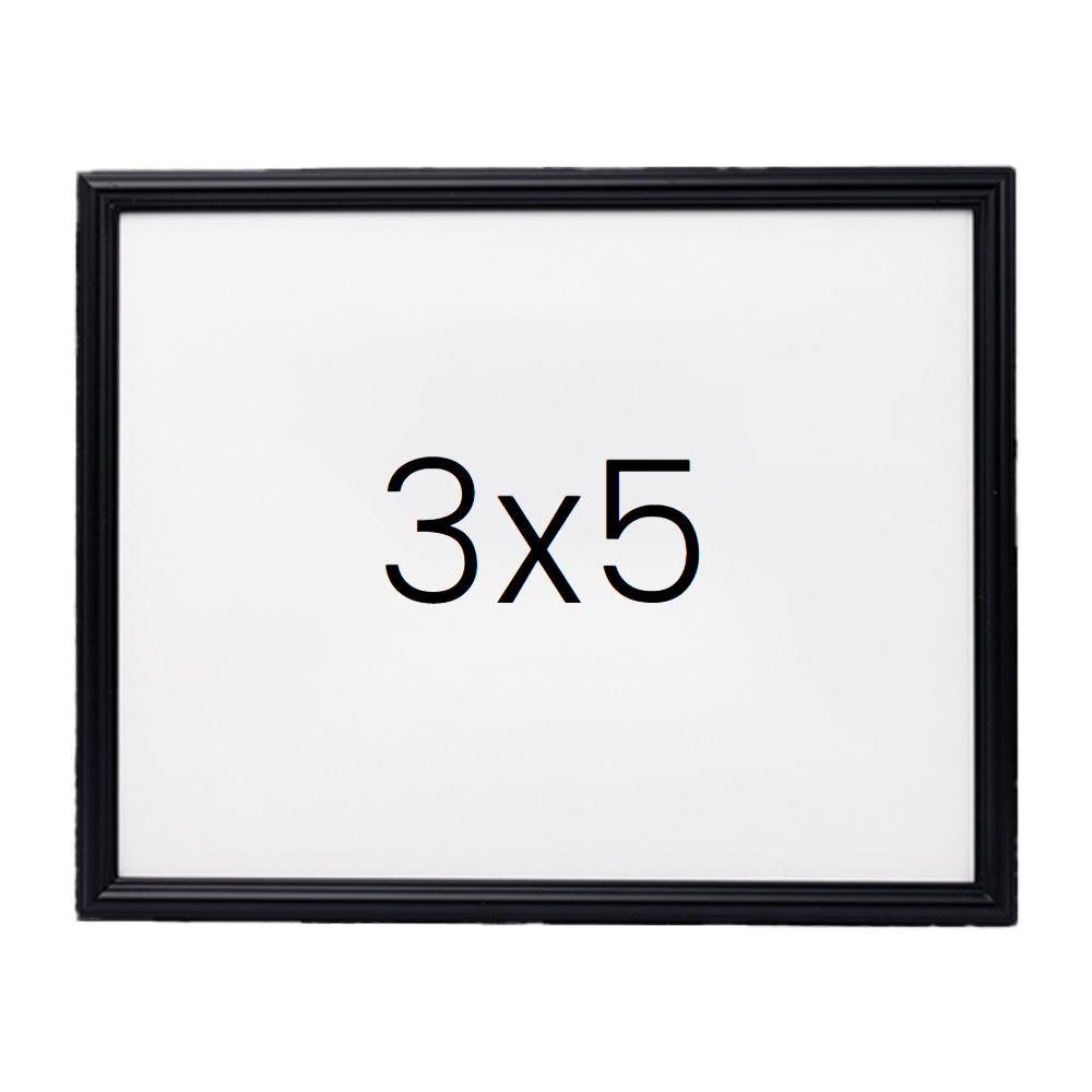 앤티크 라인 나무액자 사진액자 웨딩 포토테이블 사진인화 탁상 3x5 76x127mm, 블랙 - 메인 이미지