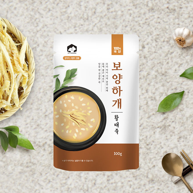 펫러닝 보양하개 강아지삼계탕 강아지캔 통조림 습식 간식 닭고기+고구마, 100g, 10개 이미지 8