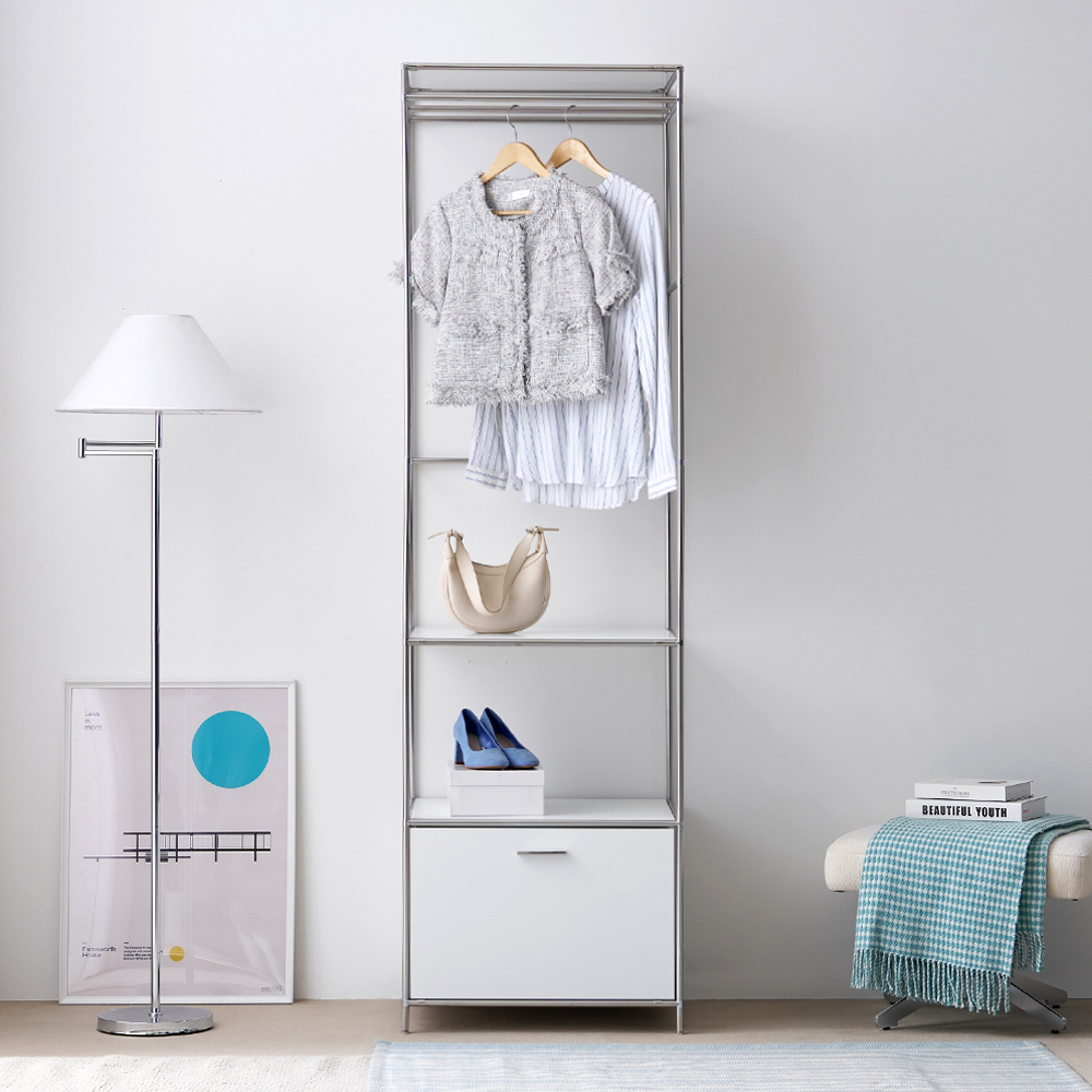 세렌핏 600 1단 2단 서랍 옷장 모듈 미드센츄리 선반 서랍장 멀티 시스템 헹거