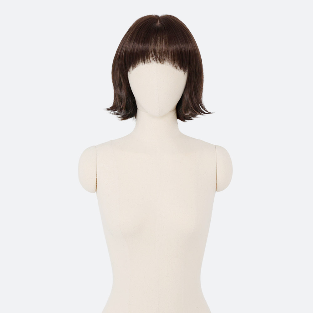 수제통가발 하니 단발 볼륨 보브 C컬펌 자연스러운 이미지 8