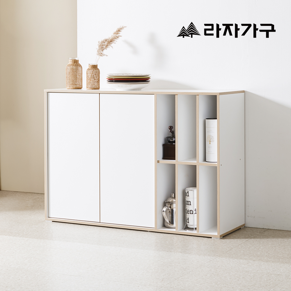 라자가구 모아 E0 모듈 다용도 거실 2단 LP 수납장 1200 - 상세 이미지 4