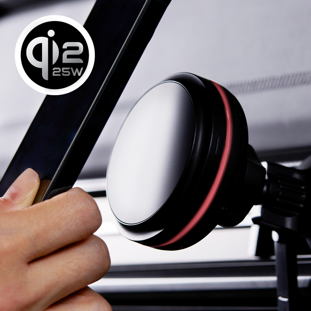 메이튼 차량용 Qi2.2 냉각 맥세이프 거치대 핸드폰 고속 무선 충전기 자석 펠티어 밴타 제품 이미지