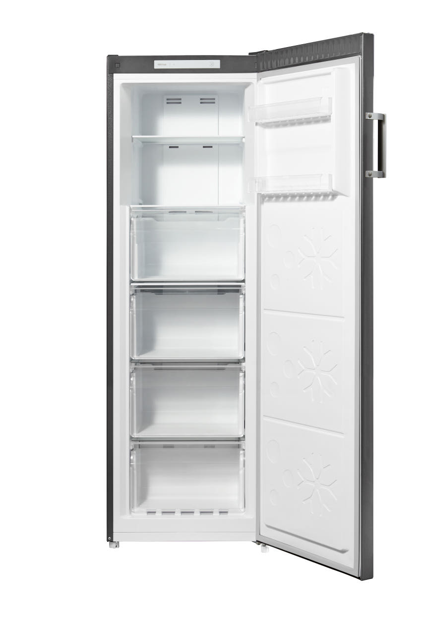 캐리어 스탠드 냉동고 206L 실버메탈 CFTN206MSM