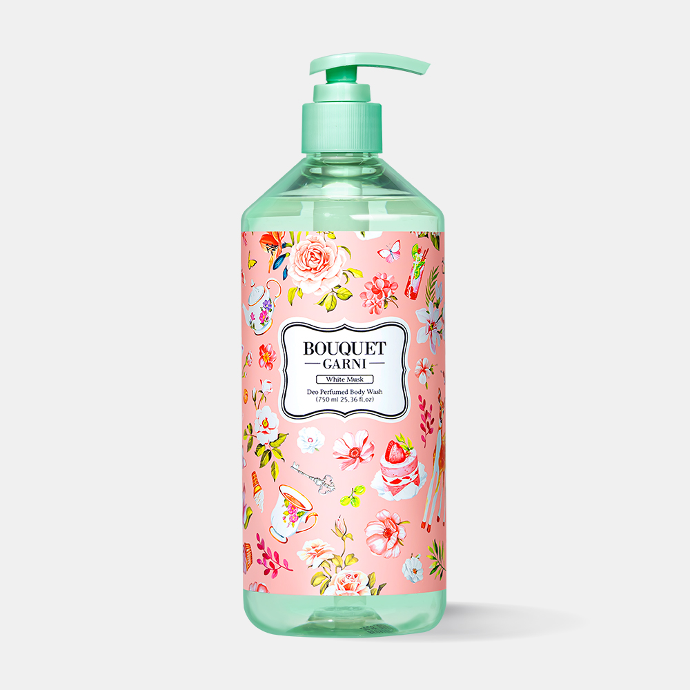 [1개] 부케가르니 체취 케어 퍼퓸드 바디워시 화이트머스크 750ml - 상품 이미지