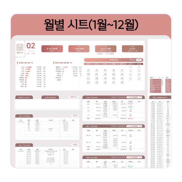 2026년 엑셀 가계부 양식 1년 자동계산 구채희 채움가계부 — 동급 대비 '합리적'이라는 평가, 그 이유는?