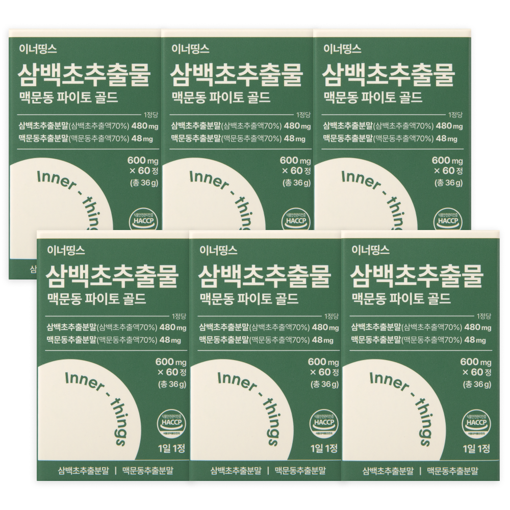 이너띵스 삼백초추출물 맥문동 파이토 골드 12개월분 - 메인 이미지