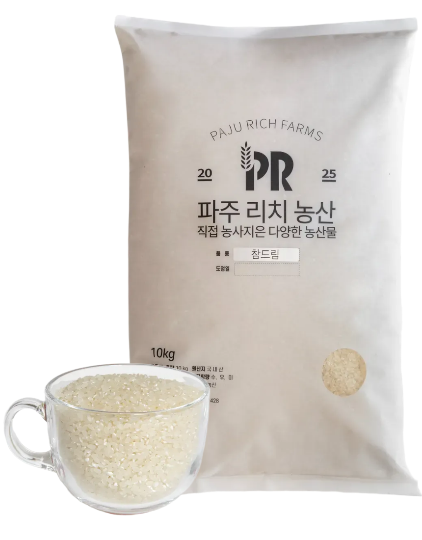 참드림 쌀 백미 경기미 파주 25년 수확 햅쌀 맛있는 단일미 20kg, 1개 - 상품 이미지