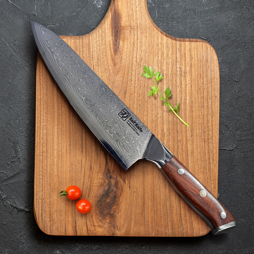 샤이프 나이프 주방칼 식칼 다마스커스 73겹 칼 셰프 식도 정육 제품 이미지
